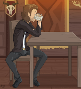 *C*_Give me a drink ,bartender