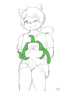 This child is cute.