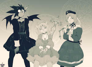 Gothic lolita AU
