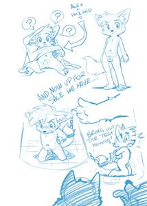 Fantasy Wolf Sketches!