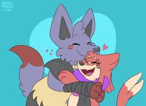 (Animated!) Lucario Snuggles