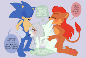 Sonic and Klaue with Fang
