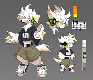 Character (Secondary): Muze - Physical Reference Sheets