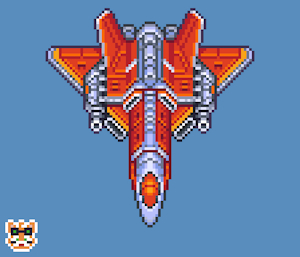 Pixelart Jet