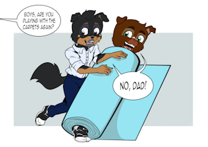 Pistol and Reggie: Carpet Rolling