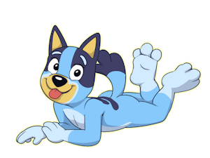 Bluey in the Buff