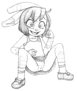 Sitting, with Unladylike Posture