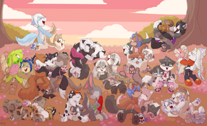 *YCH*_Sunset sweethearts