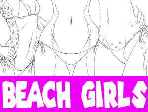 Three girls at the beach