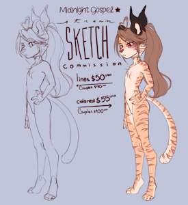 Stream Sketch Commission - OPEN