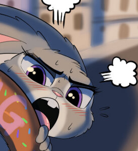 Judy Stuck in Donut