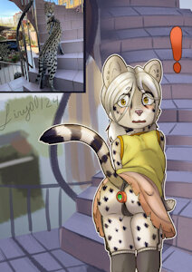 Cute serval