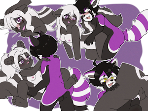 Birthday Bangs for Skunky Sam! (Art by Cubcore)