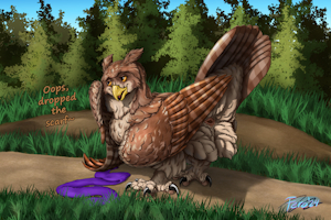 Owl butt [Commission for Chippyowl]