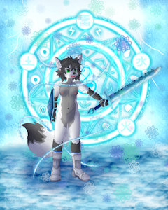 Frostspark Medic Knight (Nude Version)