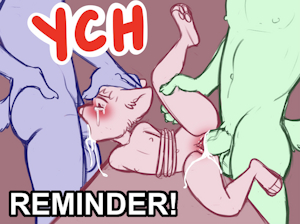 YCH Auction Reminder! Blue and Pink Slots still available!