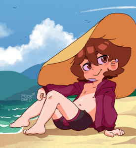 sunbathing