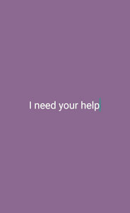I need your help.