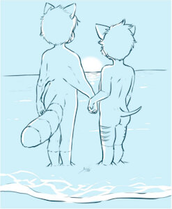 Love by the beach and a water balloon fight