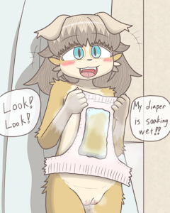 Belle's pee-pee diper!!