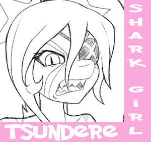 rai the tsundere shark girl
