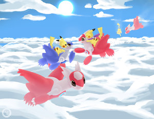 flying pikachus 