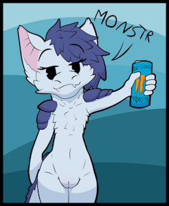 Cub Sonar loooooves his Mango Monster