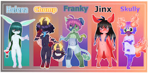Spooky Adoptables Reminder! (nude version)