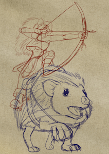 Hedgehog marksman.. I mean.. markswoman