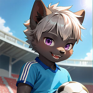 Playing football