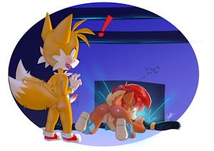 Tails quit staring and get over here :3