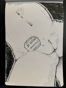 "Passport" - Day 7 Inktober 2024