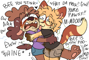 muddy hug!