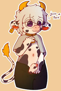 presenting cow