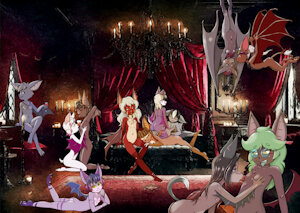 loli bat orgy at the mansion