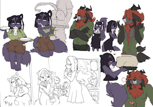 Dynamic doodles- Emily and Paddy
