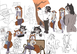 Dynamic doodles- Rachel and Vincent