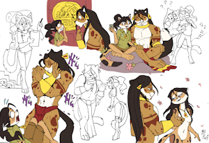 Dynamic doodles- Xochitl and Ahkin