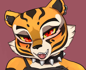 New on my NSFW-Patreon: Goth Tigress