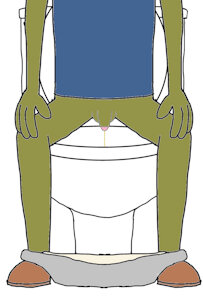 Durham on the toilet