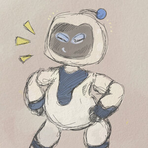 Astrobot (Voretober sketch, non-vore)