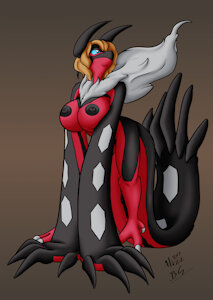 pokedex 717 Serena Anthro Yveltal statue