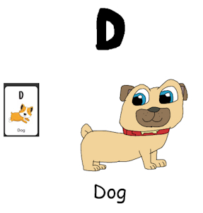 Rolly in D is for Dog of Animal Alphabet #2