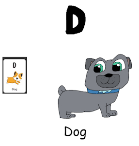 Bingo in D is for Dog of Animal Alphabet #2