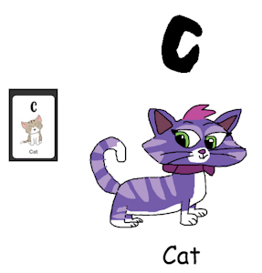 Hissy in C is for Cat of Animal Alphabet #2