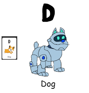 A.R.F. in D is for Dog of Animal Alphabet #2