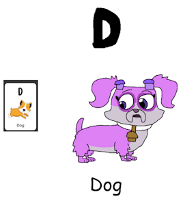 Cupcake in D is for Dog of Animal Alphabet #2