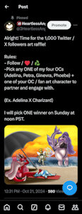 1000 Twitter Follower Art Raffle