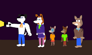 Exploring a haunted mansion as Mystery Inc