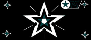 Inktober #126: Dark Teal Superstar